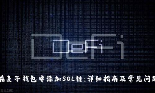 如何在麦子钱包中添加SOL链：详细指南及常见问题解答